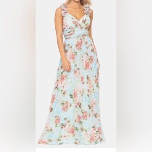 BETSY & ADAM
Sleeveless Floral Long Dress replica